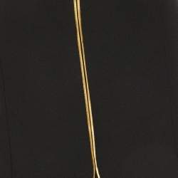 Pre Owned Marni Black Wool Pleated Detail Midi Skirt L