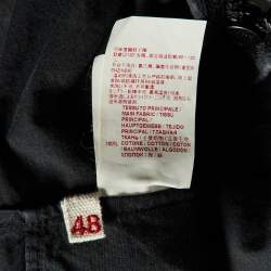 Pre Owned Marni Black Washed Cotton Asymmetric Midi Skirt L