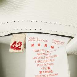 Marni Black Leather Short Sleeve Coat M
