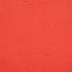 Marni Orange Jersey Back Tie-Up Detail Top S