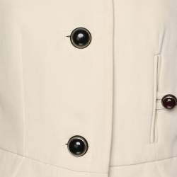 Marni Cream Cotton Button Front Jacket M