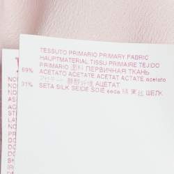 Marni Pink Crepe Button Front Long Shirt M