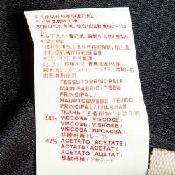 Pre Owned Marni Black Crepe Long Sleeve Midi Dress M