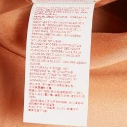 Marni Orange Crepe Pleated Sleeveless Short Dress M