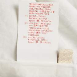 Pre Owned Marni Blue Printed Cotton Blend Sleeveless Short Dress M