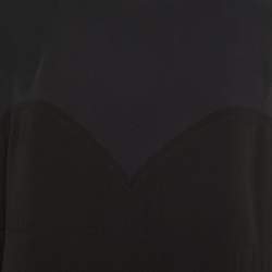 Marni Two-Tone Crepe Long Sleeve Top L