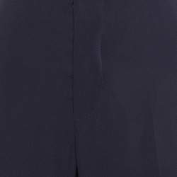 Marni Navy Blue Crepe Tapered Leg Trousers L