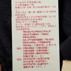 Marni Navy Blue Crepe Tapered Leg Trousers L