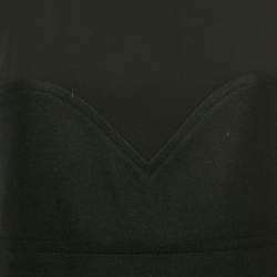 Marni Black Suede and Real Fur Trim Short Dress M