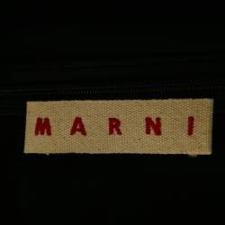 Marni Black Suede and Real Fur Trim Short Dress M