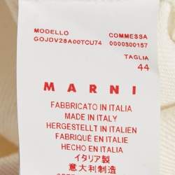 Marni White Denim Asymmetric Skirt XL