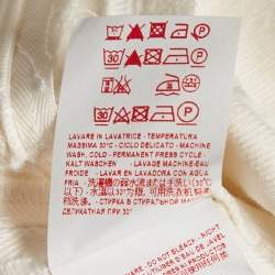 Marni White Denim Asymmetric Skirt XL