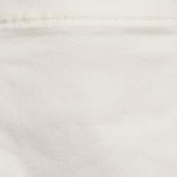 Marni White Denim Asymmetric Skirt XL