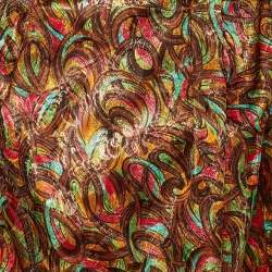 Marni Multicolor Printed Jacquard Cropped Jacket M