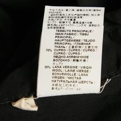 Marni Black Satin Rib Hem Sleeveless Top S