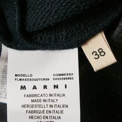 Marni Navy Blue Cotton Crew Neck Long Sleeve Sweatshirt S