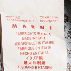 Marni Blue Floral Jacquard Shift Dress M