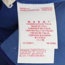 Marni Blue Cotton Trouser S