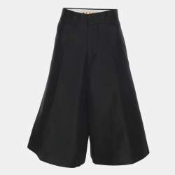 Marni Black Cotton Silk Shorts S
