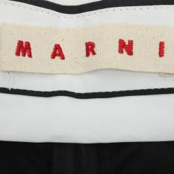 Marni Black Cotton Silk Shorts S