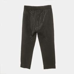 Marni Black Checks Lurex Trousers M