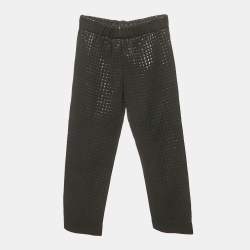 Marni Black Checks Lurex Trousers M