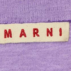 Marni Purple Cashmere Double Breasted Cardigan M