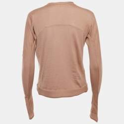 Pre Owned Marni Pale Pink Cashmere Knit Cardigan S
