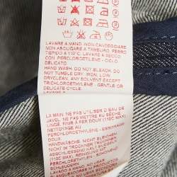 Pre Owned Marni Blue Denim Sleeve Print Oversized Coat S