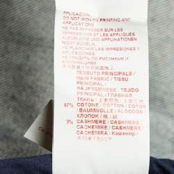 Pre Owned Marni Dark Blue Denim Button Front Long Coat S