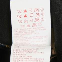 Pre Owned Marni Navy Blue Floral Print Rib Knit and Jersey Sweatshirt S