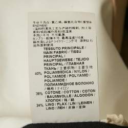 Pre Owned Marni Black Cotton Blend Pleated Knee Length Skirt S