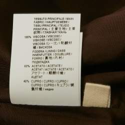 Pre Owned Marni Green Printed Crepe Midi Dress S