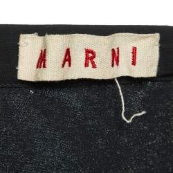 Pre Owned Marni Black Crepe Knee Length Skirt L