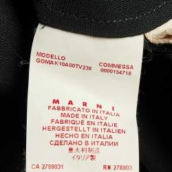 Pre Owned Marni Black Crepe Knee Length Skirt L