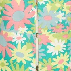 Pre Owned Marni Green Floral Print Cotton Jacket S