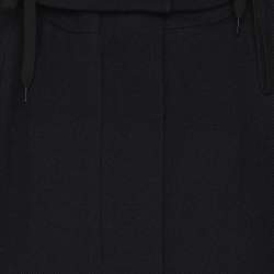 Pre Owned Marni Navy Blue Wool Blend Trench Coat M