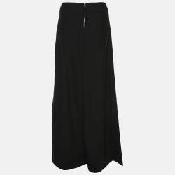 Pre Owned Marni Black Stretch Wool Flared Maxi Skirt S