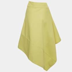 مملوكة مسبقًا تنورة مارني هانكرفشيف متوسطة الطول حافة الجبردين الأخضر مقاس متوسط