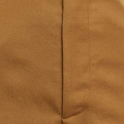 Pre Owned بنطال ماري صوف غاباردين بني بأرجل واسعة مقاس صغير - سمول