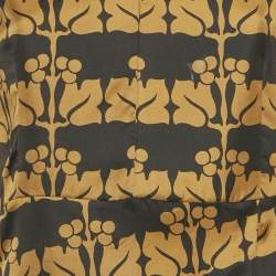 مملوكة مسبقًا توب مارني حرير مطبوع بني مقاس صغير