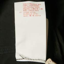 Pre Owned Marni Black Black Poplin Ruffled Mini Dress XS