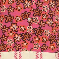 مملوكة مسبقًا Marni Multicolor Lyocell and Linen Pleated Mini Dress M