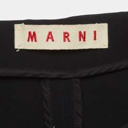 Pre Owned Marni Black Stretch Crepe Tailored Trousers S