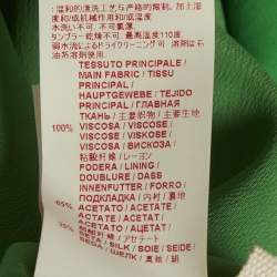 Pre Owned Marni Green Crepe Sleeveless Mini Dress M