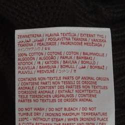 Pre Owned Marni Black Knit Distressed Embroidered Logo Cardigan L