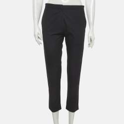 مملوكة مسبقًا بنطال مارني ضيق قطن أسود مقاس صغير - سمول