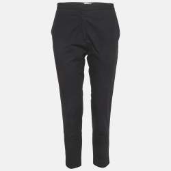 مملوكة مسبقًا Marni Black Cotton Slim Fit Trousers M