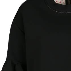 Pre Owned Marni Monochrome Ruffle Trim Shift Dress S