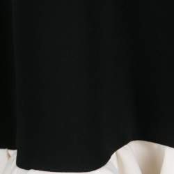 Pre Owned Marni Monochrome Ruffle Trim Shift Dress S